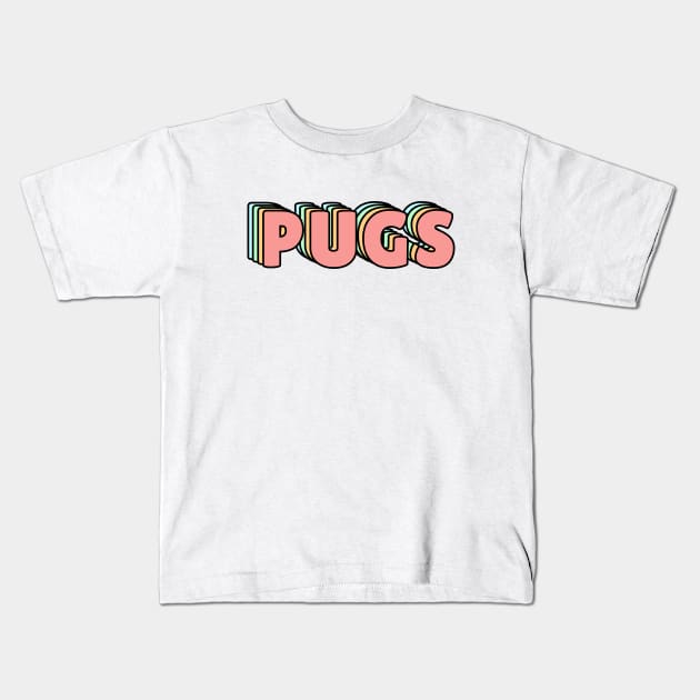 PUGS PASTEL Kids T-Shirt by lukassfr